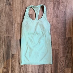 Lululemon ebb and flow racerback tank blue sz 2